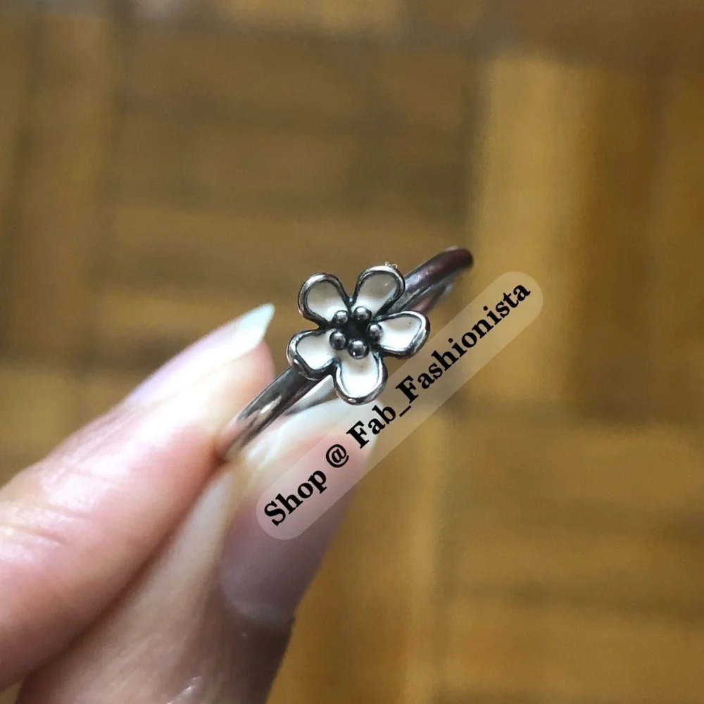 Pandora Sterling Silver Flower ring size 7.5